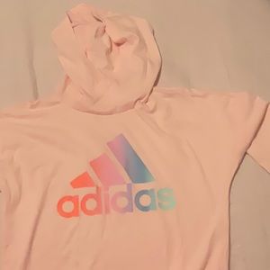 Long sleeve pink girls thin hoodie